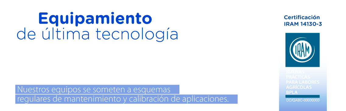 equipamiento de última tecnología