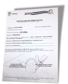 Certificado de Habilitación